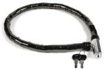 Strend Pro Kerékpárzár, Strend Pro LH0503 Strong, fekete, hosszúság: 80 cm, láncos, kulcsos, időjárásálló, vastagság: 18 mm, 2 db kulccsal (TC252145)