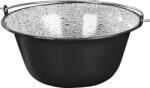 MagicHome Bogrács, MagicHome, 12 l, 39, 8 × 18 cm, fekete-szürke, zománcozott acél, gulyáshoz, nyílt tűzre akasztható, fedő nélkül (TC802606)