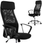 Sofotel Irodai szék, Sofotel Rio, fekete, 116-125, 5 cm, 42, 5-53 cm ülésmagasság, mikrohálós háttámla, állítható, hintamechanika, gázliftes magasságállítás, gumírozott kerekek (TE2110)