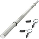 MAXXIVA® Súlyzórúd olimpiai rugós zár 180 cm ezüst (ZFF38304)
