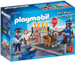 Playmobil Blocaj rutier al poliției Playmobil Figurina