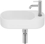 Roca Meridian mosdótál 50x27.5 cm ovális klasszikus fehér matt A327740620 (A327740620)