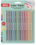 APLI Utántöltő színes töltőceruza készlethez, APLI Color Click, 24 db, 12 szín (20548)