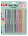 APLI Mine de schimb pentru creioane mecanice colorate, APLI "Color Click", 24 buc, 12 culori, 24 buc