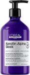 L'Oréal Professzionális sampon selymes hajra L’Oreal Professionnel Serie Expert Keratin Alpha Sleek, a simaságért & elektrosztatikus hatás ellen, a volumen szabályozásáért, ragyogó hajért, Keratin-Alpha Shape