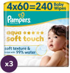 Pampers Aqua Soft Touch nedves törlőkendő 3x4x60 db