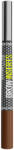 Maybelline Brow Inserts Medium Brown 4 kétvégű szemöldökfilc háromágú heggyel és színezett géllel