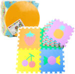 LEAN Toys Gyermek puzzle szőnyeg - EVA hab, 16 elemes, színes (23024)