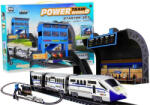 LEAN Toys Elektromos vasút 244 cm-es pályával és állomással (2434)