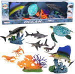 LEAN Toys Tengeri állatok mozgó elemekkel - 10 db-os szett (24725)