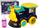 LEAN Toys Lokomotywa na Bańki Mydlane Jeździ Światło Dźwięki Niebieska (15144)