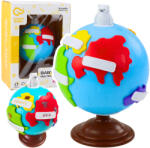 LEAN Toys Interaktív forgó földgömb puzzle-okkal (22859)