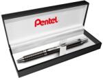Pentel Géltoll, 0, 35 mm, nyomómechanizmus, tolltest: fekete, PENTEL "EnerGel BL-407" kék