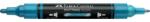 Faber-Castell Akril marker Faber-Castell Multimark 292 kétvégű 1-1, 2/2-3mm metál kék (185993)