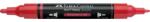 Faber-Castell Akril marker Faber-Castell Multimark 219 kétvégű 1-1, 2/2-3mm eperpiros (185918)