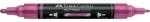 Faber-Castell Akril marker Faber-Castell Multimark 290 kétvégű 1-1, 2/2-3mm metál rózsaszín (185990)