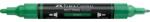 Faber-Castell Akril marker Faber-Castell Multimark 316 kétvégű 1-1, 2/2-3mm zöld (185916)