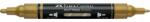 Faber-Castell Akril marker Faber-Castell Multimark 250 kétvégű 1-1, 2/2-3mm arany (185950)