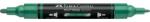 Faber-Castell Akril marker Faber-Castell Multimark 295 kétvégű 1-1, 2/2-3mm metál zöld (FC185995)