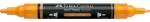 Faber-Castell Akril marker Faber-Castell Multimark 309 kétvégű 1-1, 2/2-3mm világos narancs (185909)