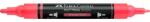 Faber-Castell Akril marker Faber-Castell Multimark 255 kétvégű 1-1, 2/2-3mm neon narancs (185955)