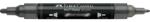 Faber-Castell Akril marker Faber-Castell Multimark 297 kétvégű 1-1, 2/2-3mm metál acélszürke (185997)