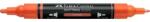 Faber-Castell Akril marker Faber-Castell Multimark 115 kétvégű 1-1, 2/2-3mm narancs (185915)