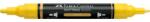 Faber-Castell Akril marker Faber-Castell Multimark 108 kétvégű 1-1, 2/2-3mm sárga (185908)