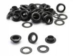 Mawrex Katicás szemek 6 mm Fekete +100 alátét fém (Oczka kaletnicze 6 mm czarne)