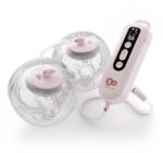 KinderKraft Odsávačka materského mlieka Double Hands-free Gentle Flow Pink