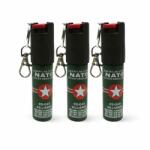 DEPOX Set 3 x Mini Spray Paralizant NATO, DEPOX®, tip breloc, propulsie jet, 20 ml (0457)