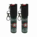 DEPOX Set 2 x Mini Spray Paralizant NATO, DEPOX®, tip breloc, propulsie jet, 20 ml (0456)