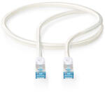 Nedis CCTB85321AL05 UTP / FTP Cat6 patch kábel, RJ45 aranyozott érintkezők, LSZH, fonott / PVC, ezüst, hossz 0.5m (CCTB85321AL05)