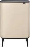 Brabantia Bo Touch Bin Hi nyomófedeles szemetes lábakon, 60L, acél, világos bézs