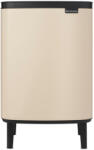 Brabantia Bo Waste Bin Hi felnyitható szemetes lábakon, 12L, acél, világos bézs