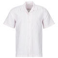 SELECTED Rövid ujjú ingek SLHREGCLAY LINEN BLEND SS SHIR Rózsaszín EU S