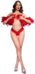 Chilirose Panties & Thongs Chilirose CR 4885 nyitott férfi tanga piros M - szexvital