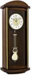 AMS Ceas de perete cu pendul AMS 5015/1, mecanism radio (Funk), melodie Westminster/Bim-Bam, lemn masiv finisaj nuc
