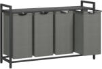 Vasagle Cos de rufe VASAGLE 4x40L cu saci detasabili si raft superior (EZ-BLH401G01)