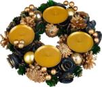 MagicHome Coronita de Advent MagicHome verde-albastru-auriu, 25 cm (8091859)