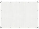 Sersimo Prelata impermeabila din polietilena armata 3x4 m, 100 g/mp, alb transparent (GA-2179)