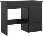 Sersimo Birou calculator Beta 3 negru, 4 sertare, 94x43x75 cm, design compact (M1-BIURKO_BETA_3_CZARNA_1/1)