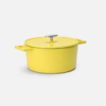 FABINI Lábas Mattia 3.0 Standard, ø 26 cm (5, 5 l) - Zománcozott öntöttvas lábas fedővel, fényes vajsárga színű (113610332631127)