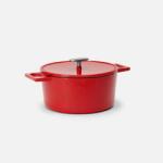 FABINI Lábas Mattia 3.0 Standard, ø 26 cm (5, 5 l) - Zománcozott öntöttvas lábas fedővel, fényes piros (113610332627127)