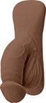 GENDER X TPE packer Gender X Squishy Flesh (12 cm), culoare naturală închisă Dildo