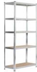 EXTRALINK Regał Magazynowy Metalowy Srebrny 205x120x45cm (ex.98499) Raft
