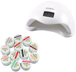 Coco Set Lampa unghii UV LED SUN PRO si 12 Geluri UV Coco More Professional (TS1497)