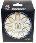 Janelove Set 12 Unghii False cu aspect mat, Janelove, Matte, Natur (VES1994)