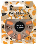 Technic Set 24 Unghii False, Technic, False Nails, Squareletto, Orange Leopard, Adeziv inclus (VES1397)