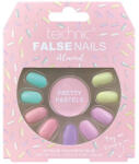 Technic Set 24 Unghii False, Technic, False Nails, Squareletto, Pretty Pastels, Adeziv inclus (VES1398)